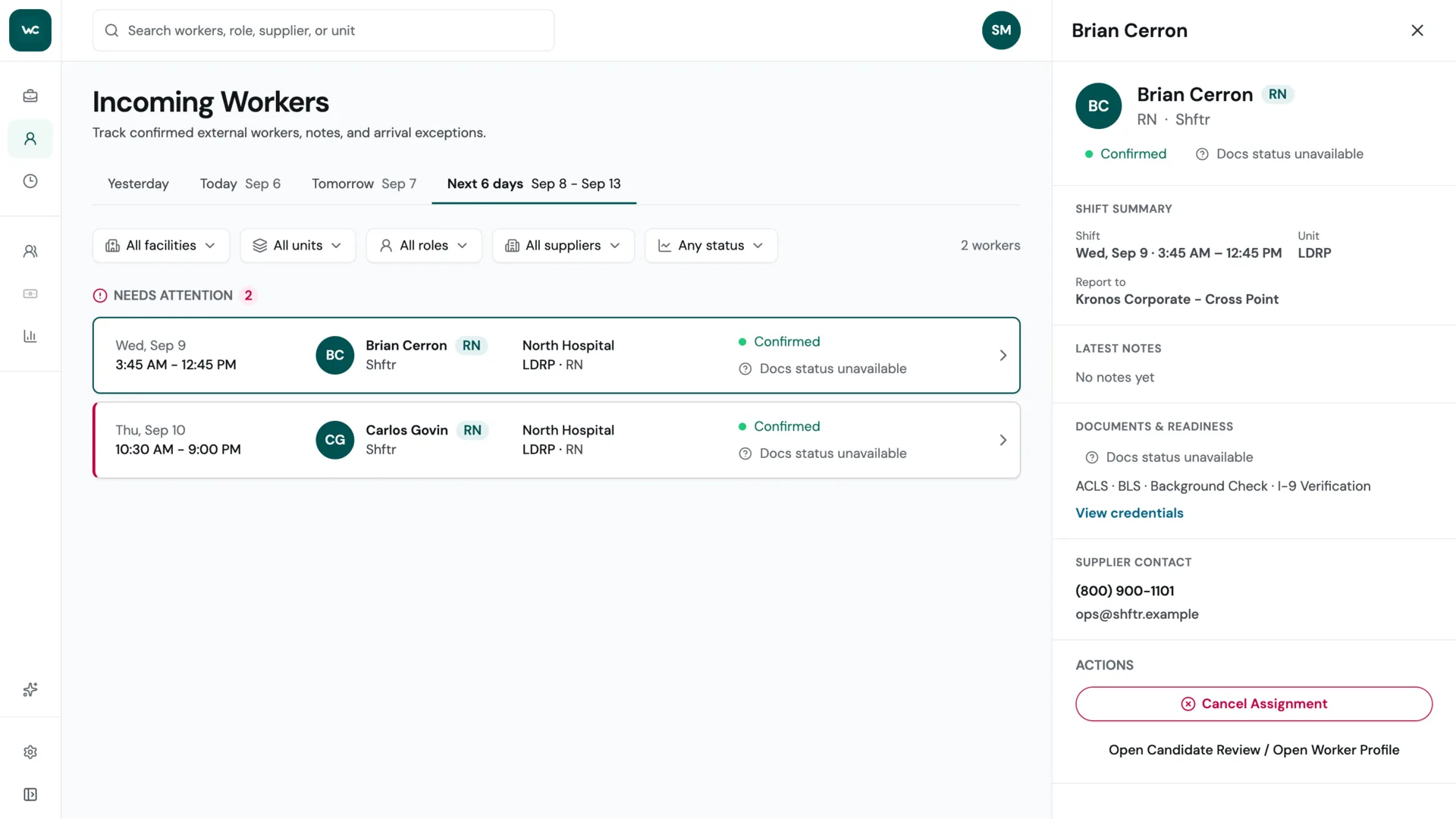 Work Connect, screenshot 1